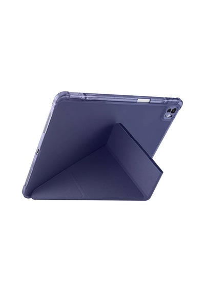 Apple iPad Uyumlu  Air 13 2024 Kılıf Kalemlikli Mars Tablet Kılıfı - Siyah