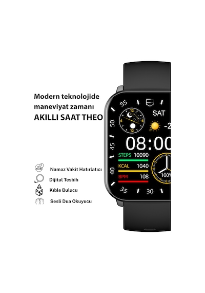 Logia Theo 2.01" Akıllı İslamik Saat (İthalatçı Garantili)