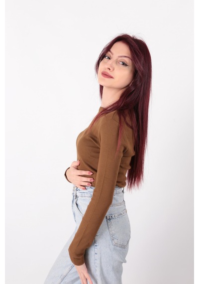 Busem W0010820 Kadın Bluz Kahve