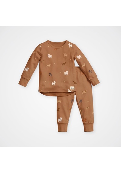 Owli Pijama Takımı 1.0 Tog Pawsy Kahve