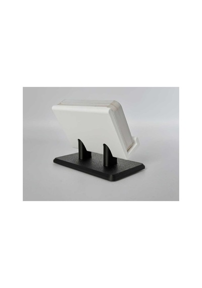 Modern Minimalist Masaüstü Kartvizitlik - 3d Tasarım Ofis Standı - Siyah Beyaz