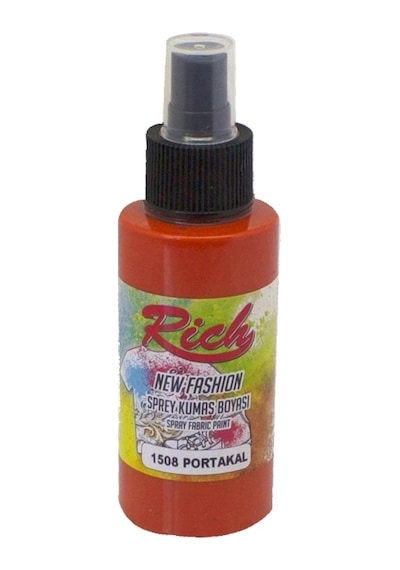 Rich New Fashion Sprey Kumaş Boyası 100 Cc. 1508  Portakal