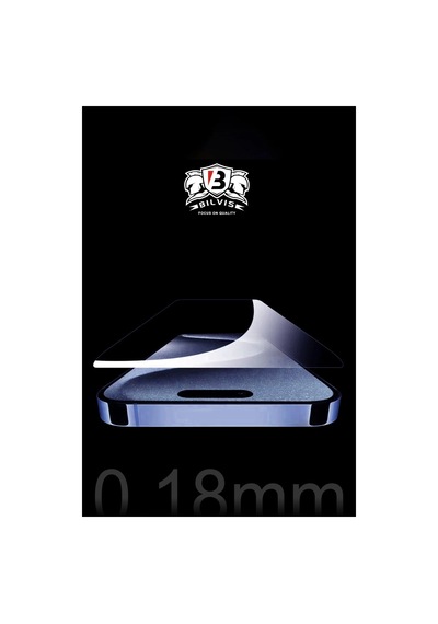 Apple iPhone Uyumlu 15 Pro Max Bilvis 0.18mm Plus Cam Ekran Koruyuc