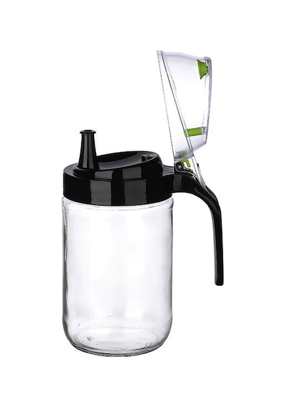 Cam Yağdanlık - Kulplu Sirkelik Sosluk 660ml - Elm-01-768322 Çok Renkli
