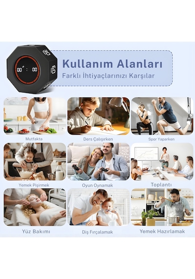 Npo Npt51s Alarmlı G-sensörlü Otomatik Zamanlayıcılı Küp Kronometre