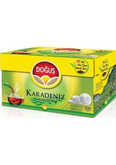 Doğuş Karadeniz Bergamot Aromalı Siyah Süzen Demlik Poşet Çay 8'li 100 x 3.2 G