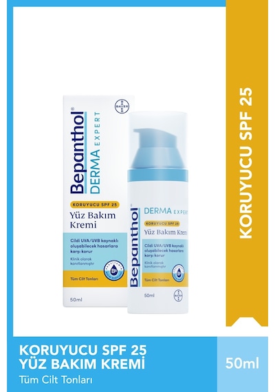 Bepanthol Derma Nemlendirici & Besleyici SPF 25 Günlük Yüz Kremi 50 ML + Derma Yoğun Nemlendirici Gece Bakım Kremi 50 ML