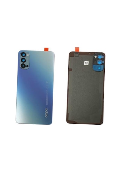 Oppo Reno 4 Mavi Arka Kapak Batarya Kapağı Pil Kapağı Mavi