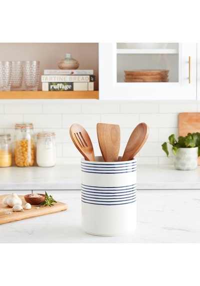 Kate Spade New York 885892 Charlotte Street Utensil Crock, Blue Diğer
