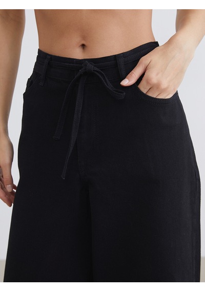 Lcw Jeans Siyah Baggy Fit Kadın Jean Pantolon