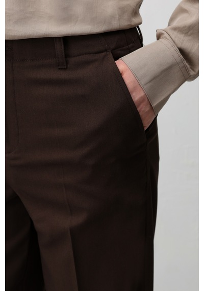 Antioch Straight Fit Erkek Pantolon Koyu Kahve
