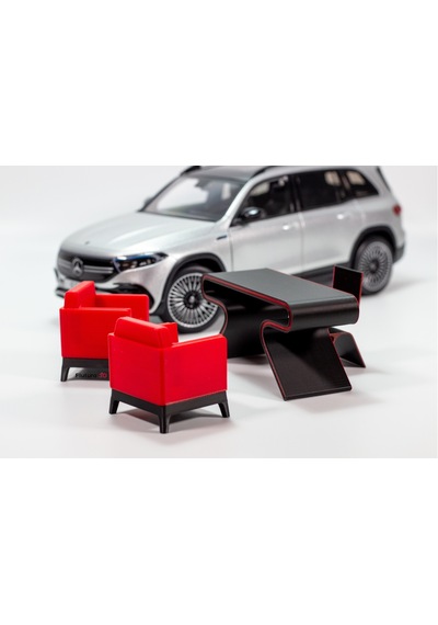 1/18 Ölçek Diorama Masa-koltuk Takımı Seti, Ofis Dioraması, Diorama Seti