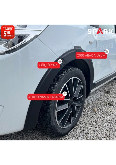 Dacia Lodgy 2013- Yılı Ve Sonrası Uyumlu Çamurluk Dodik 8 Parça