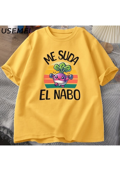Flood Of Style Alf No Problem Graphic T Shirts Funny Cotton Short Sleeve Harajuku Mens Clothes Fashion O Enc Sarı