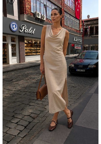 Venüs 2511109 Eren Shoes&bag Hakiki Deri Bant Toka Detaylı Kadın Babet Kahverengi