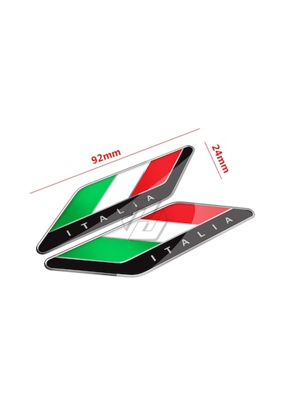 Italia Special Edition 3D Damla Sticker 2 Adet