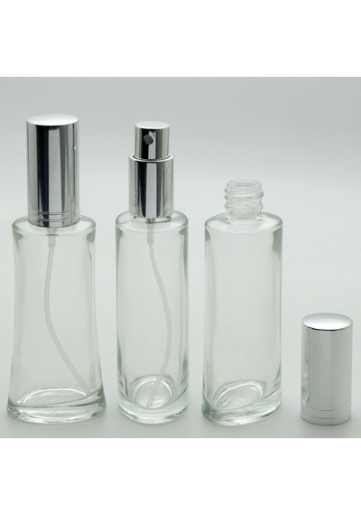 Boş Parfüm Şişesi 50 Ml 5 Adet Gri Kapak Metal Valf Eyfel Boş Şişe