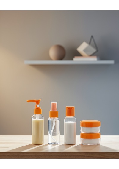 5 Parça Şeffaf Kozmetik Şişesi 30 Ml