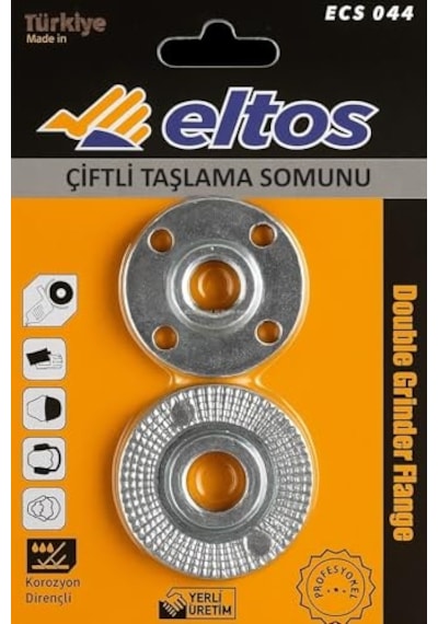 Çiftli Taşlama Somunu, Tüm Taşlama Makinelerine Uyumlu, Metal Somun Takımı, Disk Sabitleyici Yedek Çiftli