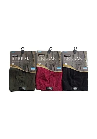 Berrak 4497 Erkek Modal Desenli Boxer 3 Adet 001