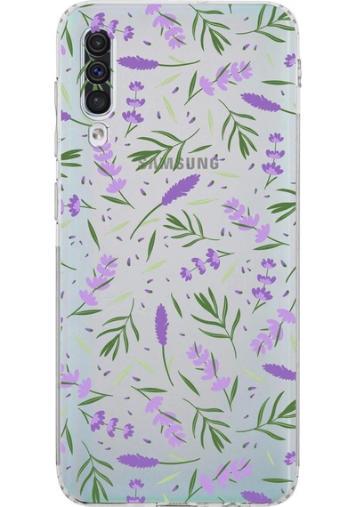 Samsung Galaxy A50s İle Uyumlu Water Color 3 Kamera Korumalı Şeffaf Kılıf Şeffaf