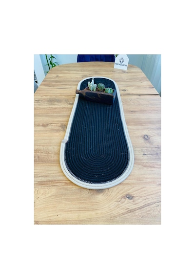 Jüt, Hasır, Dekoratif Masa Örtüsü, Runner 30x80 Cm, Amerikan Servis, Sehpa Örtüsü, Bohem Tarzı Siyah Krem Siyah Krem Jüt, Hasır, Dekoratif Masa Örtüsü, Runner 30x80 Cm, Amerikan Servis, Sehpa Örtüsü, Bohem Tarzı Siyah Krem Siyah Krem