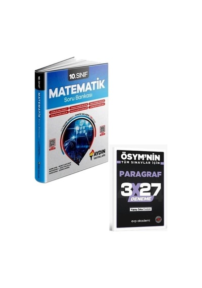 Aydın 2027 10. Sınıf Matematik Soru Bankası+ Evp Akademi Paragraf