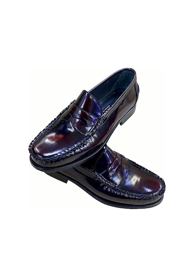 Erkek Loafer Bordo Açma Deri İçi Deri Kösele Taban Sula Bordo