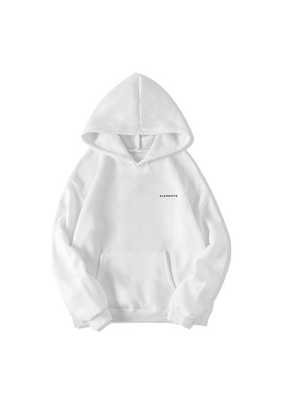 Brz Collection Unisex Oversize Berry Porsche Hoodie Beyaz Beyaz