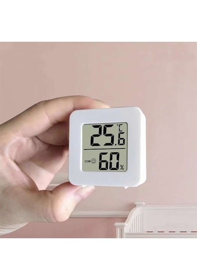 45mm Mini Nem Sıcaklık Ölçer Hava Durumu Isı Gösterge Dijital Ekran Termometre Ev Oda Ofis Kuluçka