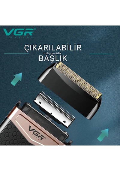 VGR V331 Usb Şarj Edilebilir Mini Şarjlı Tıraş Makinesi