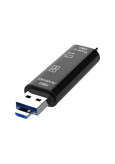 Type-C ve Micro Usb Otg Usb Kart Micro Sdhc Sd Tf Kart Okuyucu