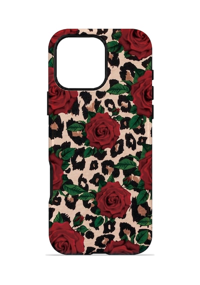 Velvoria Valestra Gullu Leopar Apple Apple iPhone Uyumlu 16 Pro Max Magsafe Koruma Kılıfı Valestra Magline - Gullu Leopar