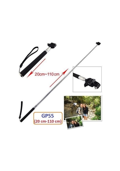 Eken Xiaomi Sjcam Uyumlu 110 Cm Teleskopik Selfie Çubuğu Gp55