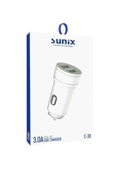 3.0a Çift Usb Port Araç İçi Telefon Şarjı C-30