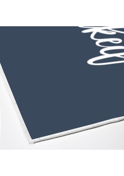 Dijital Kaymaz Yıkanabilir Mutfak Banyo Salon Paspas Halısı Trend Modern Al4012 Indigo