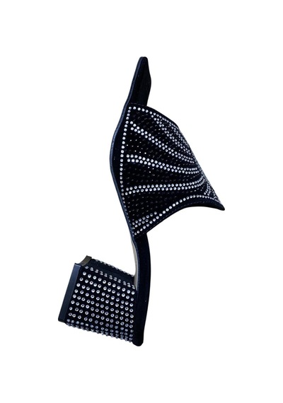 Miçe Shoes Kadın Kalın Topuklu Taşlı Terlik Siyah Taşlı - 873533717 Siyah Taşlı