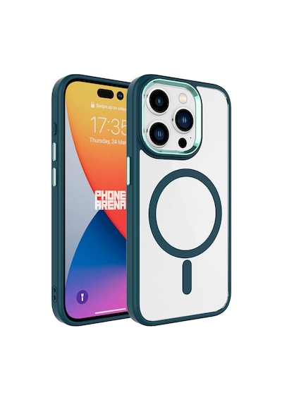 Teleplus Apple Uyumlu iPhone  15 Pro Kılıf Krom Magsafe Tpu Kapak