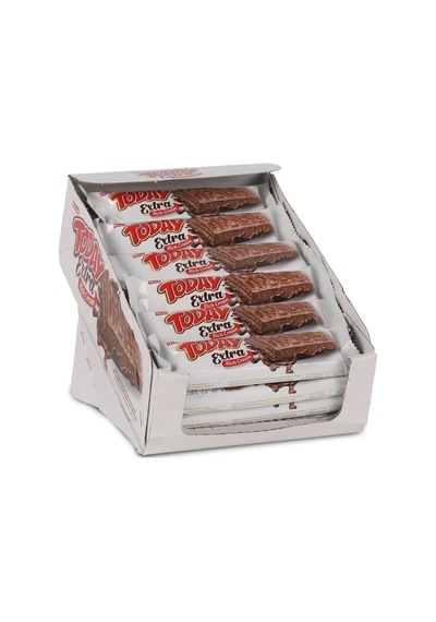 Today Extra Çikolata Kaplamalı Bol Kremalı Fındıklı Gofret 37 GR 24 Adet (1 kutu)