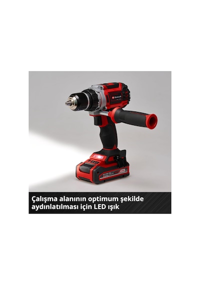 Einhell TP-CD 18/60 Li Bl Akülü Vidalama Seti 2.5AH Akü ve Şarj Cihazı + 32 Parça Uç Seti ve Çanta Dahildir
