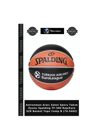 Antrenman Aracı Salon Sporu Takım Oyunu Spalding Tf-500 Rep/euro Sz6 Basket Topu Comp B 74-546z