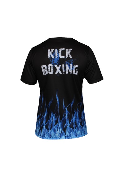 Dosmai Dijital Baskılı Kick Boks Spor T-shirt Mavi Kbt083