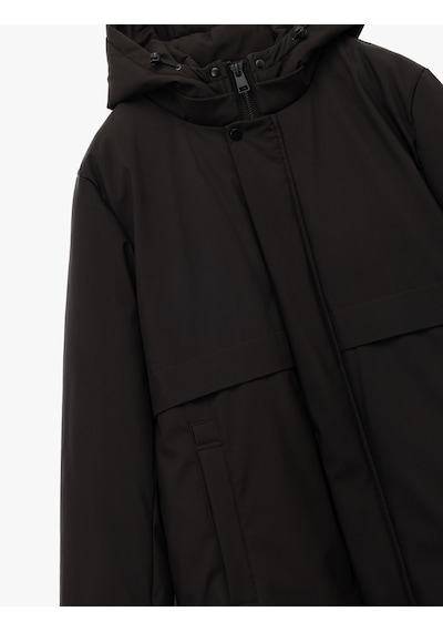 Koton Uzun Kollu Baskılı Cepli Çıtçıt Düğme Detaylı Fermuarlı Kapüşonlu Parka Siyah 6wam00021hw Koton Uzun Kollu Baskılı Cepli Çıtçıt Düğme Detaylı Fermuarlı Kapüşonlu Parka Siyah 6wam00021hw