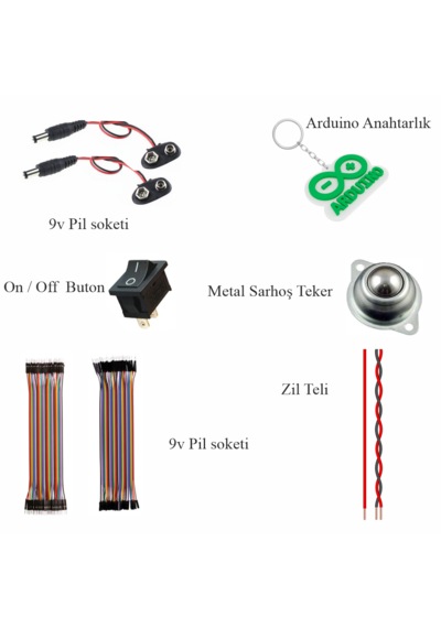 Arduino İle Uyumlu 2wd Follower Çizgi İzleyen Araba Full Set