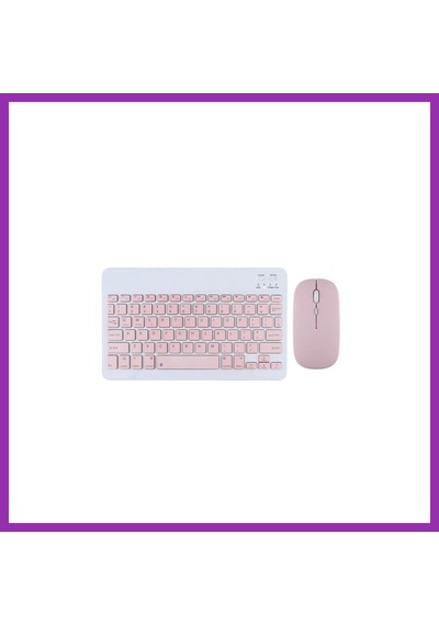 Bezos Kyb71 Kablosuz Türkçe Q Klavye Mouse Set - Pembe Bty Diğer