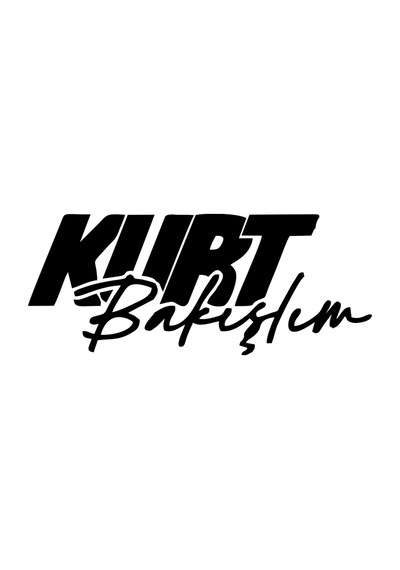 Kurt Bakışlım Araba Sticker 17x17 Cm Siyah