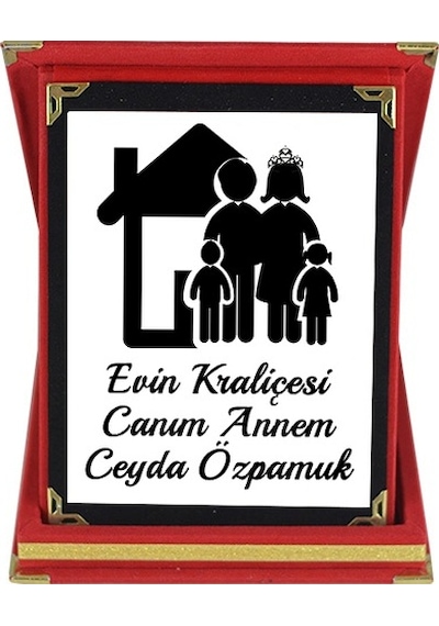 Anneler Günü Hediyesi - Evin Kraliçesi Isimli Plaket