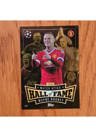 Topps Wayne Rooney Hall Of Fame Oyun Kartı Hof1