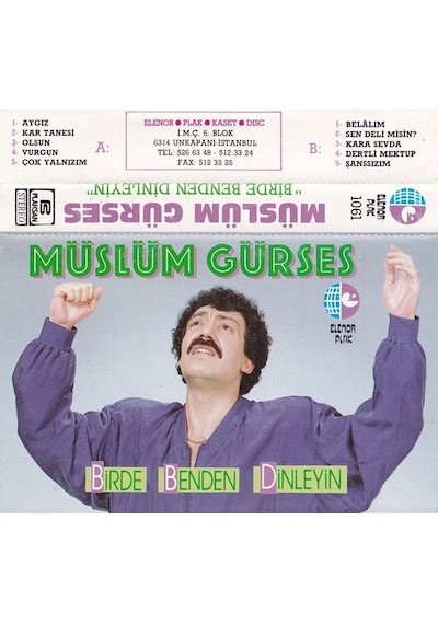 Müslüm Gürses Birde Benden Dinleyin Kaset