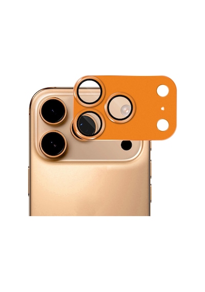 İphone 17 Pro Max Uyumlu Kamera Koruyucu Lens Metal Temperli Cam Kamera Çevresi Tam Koruma